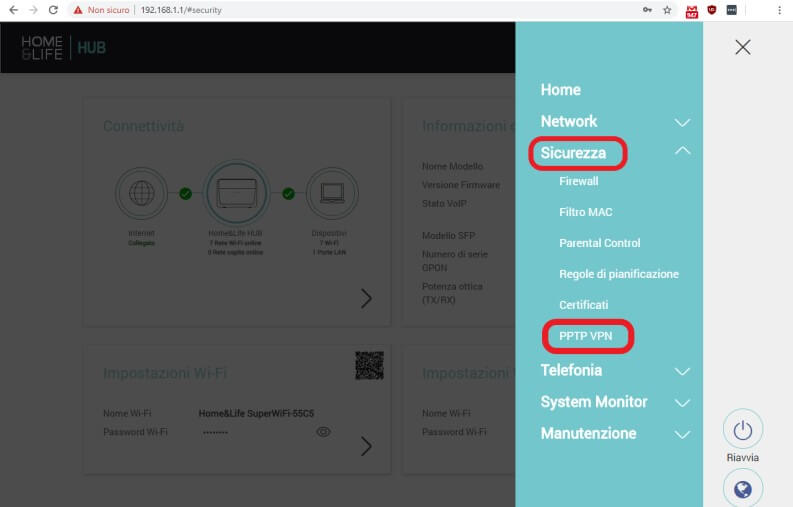 Come configurare una VPN sul router: PPTP