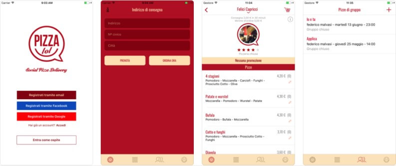 app ordinare Pizza Lol