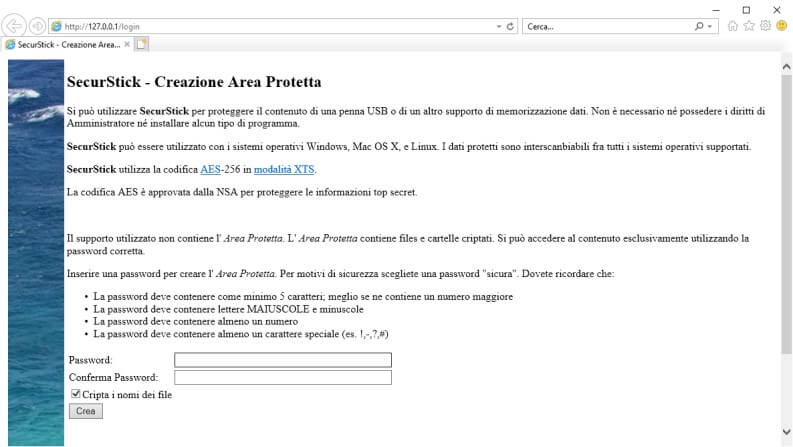 Securdisk e creazione di area protetta