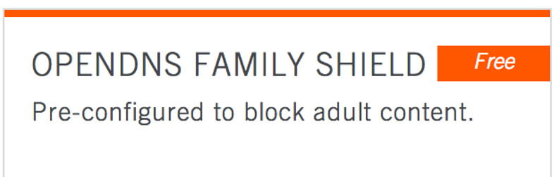 opendns family shield come fare