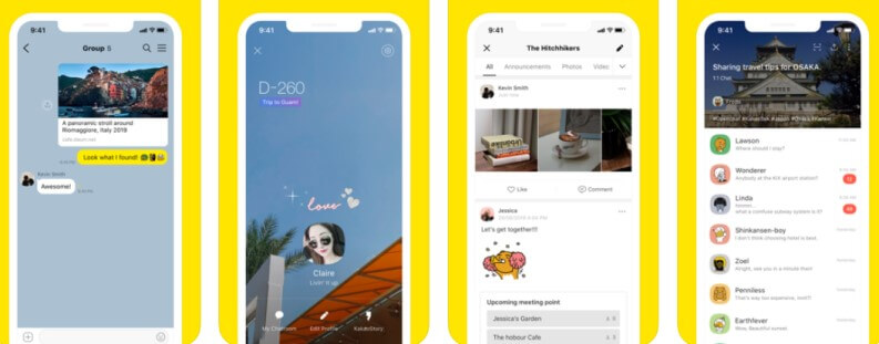 Kao Talk Messenger unisciti ai gruppi di discussione via chat