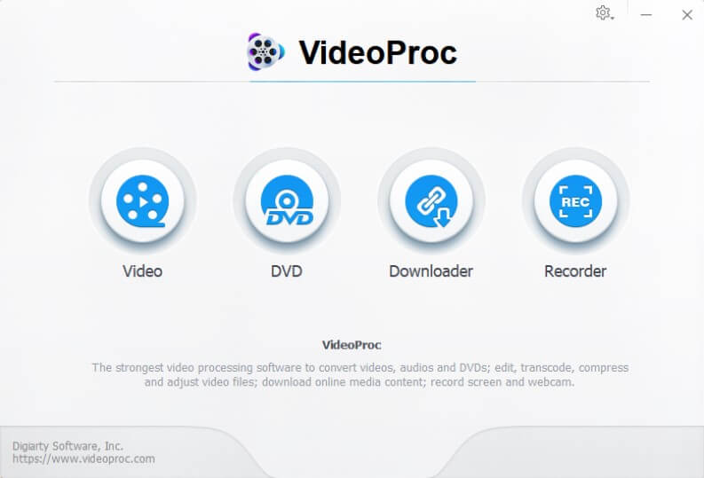 VideoProc: 4 programmi in uno