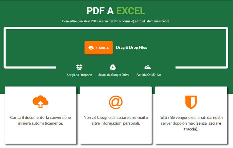 da pdf a excel