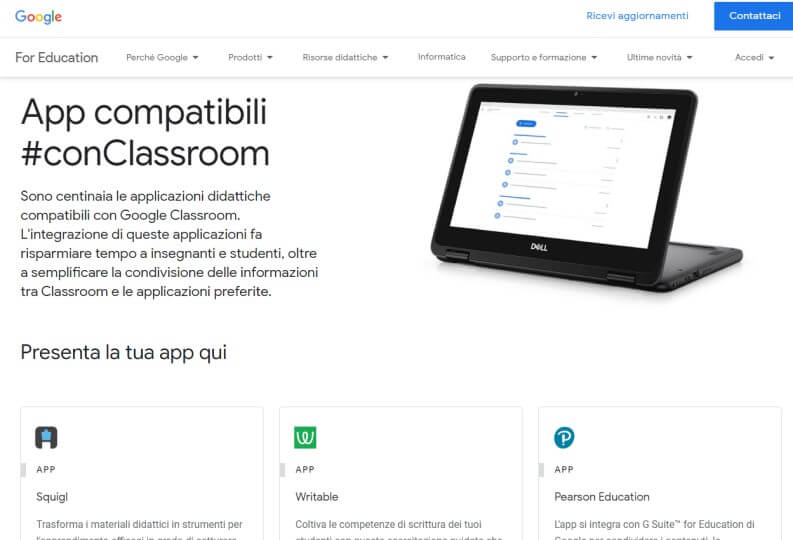 Estendere le funzionalità di Google Classroom