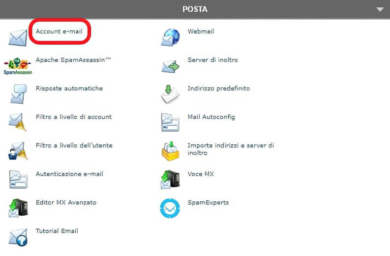 CPannel: creare un indirizzo mail acquistando un dominio personalizzato