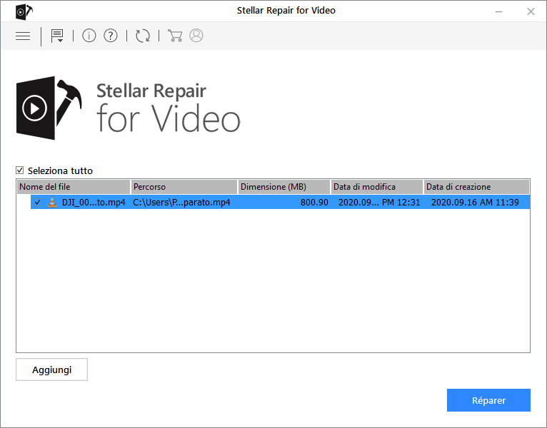 riparare mp4 stellar repair for video