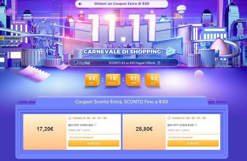 GearBest Offerte Festival 11.11