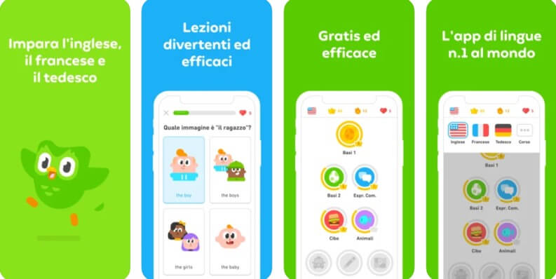 Migliori app per imparare inglese su iOS e Android: Duolingo