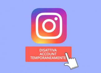 disattivare temporaneamente account Instagram