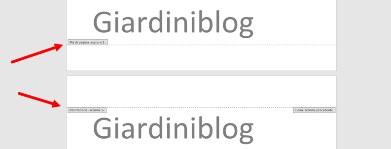 interruzione di pagina su word