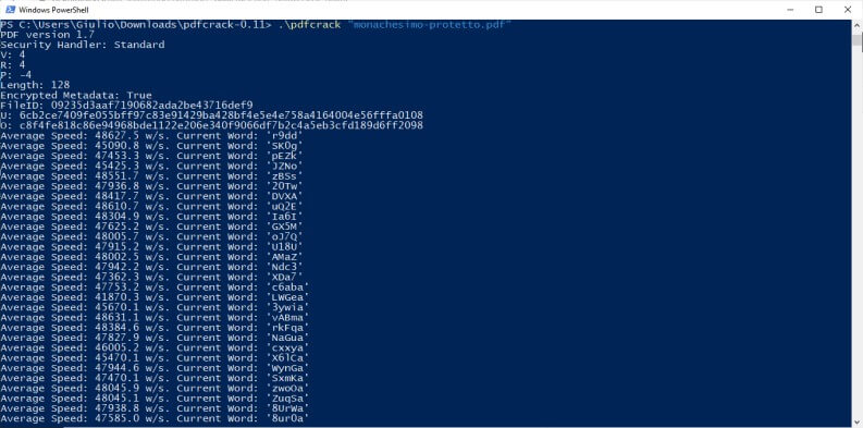 PDF Crack Powershell