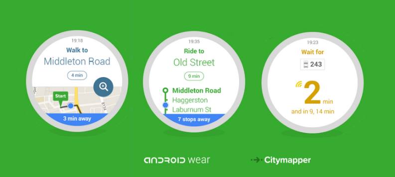 Migliori app per smartwatch Android Wear OS: Citymapper