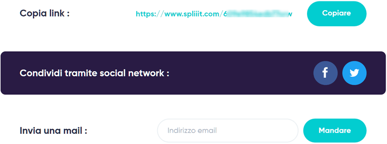 Copia Condivisione Link