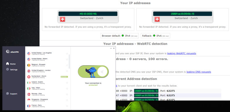 Atlas VPN Test