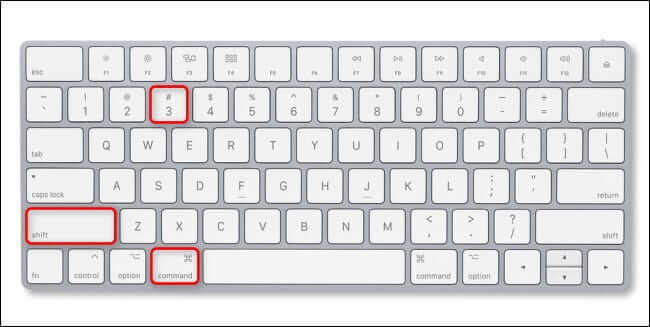 Screenshot su Mac con Shift + Command + 3