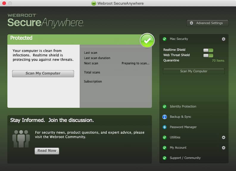 Webroot Secure Anywhere