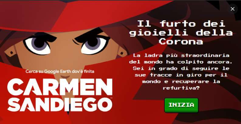 Trova Carmen Sandiego Google