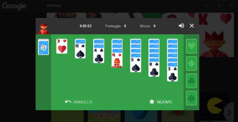 Gioco solitario su Google