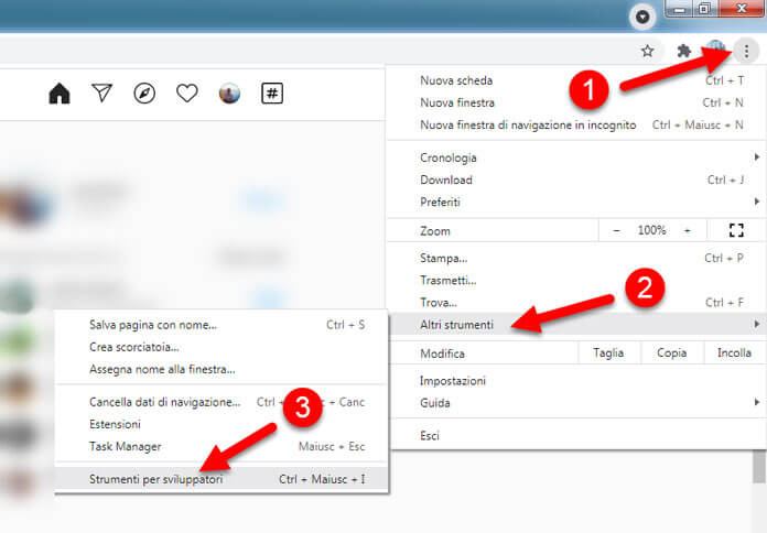 Strumenti Per Sviluppatori Chrome Instagram