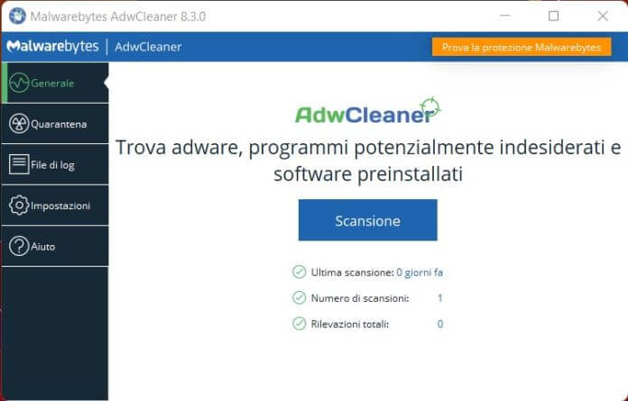 Malwarebytes Adwcleaner 