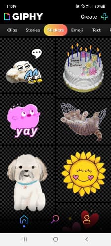 Stickers Giphy
