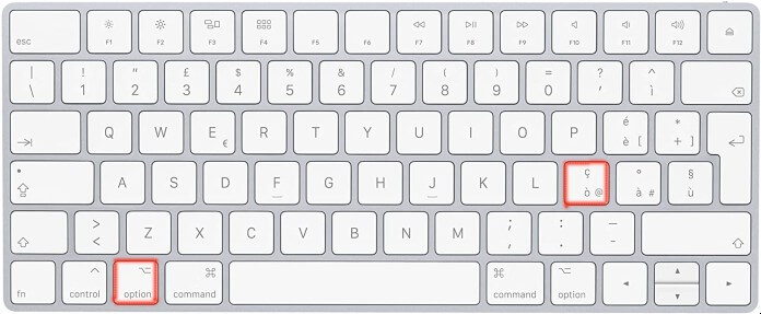 Come fare la chiocciola su Mac con tastiera italiana