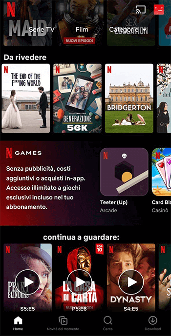 Netflix Per Scaricare Giochi