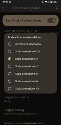 Opzioni Sviluppatore Android