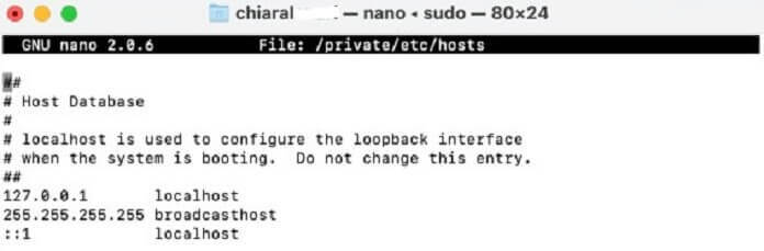 Come Modificare File Host Mac