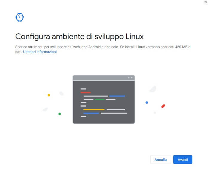 Configura Ambiente Linux Chromebook