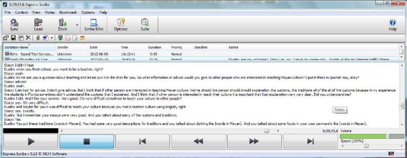 Programmi per sbobinare: Express Transcribe
