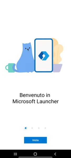 Microsoft Launcher Benvenuto