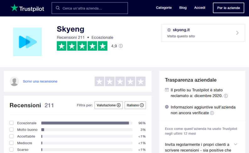 Trustpilot Skyeng