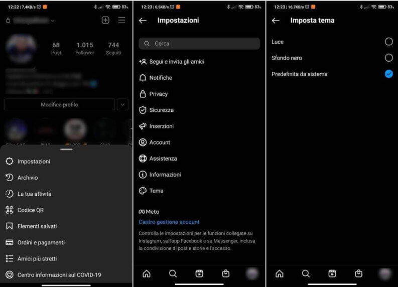 Instagram Dark Mode