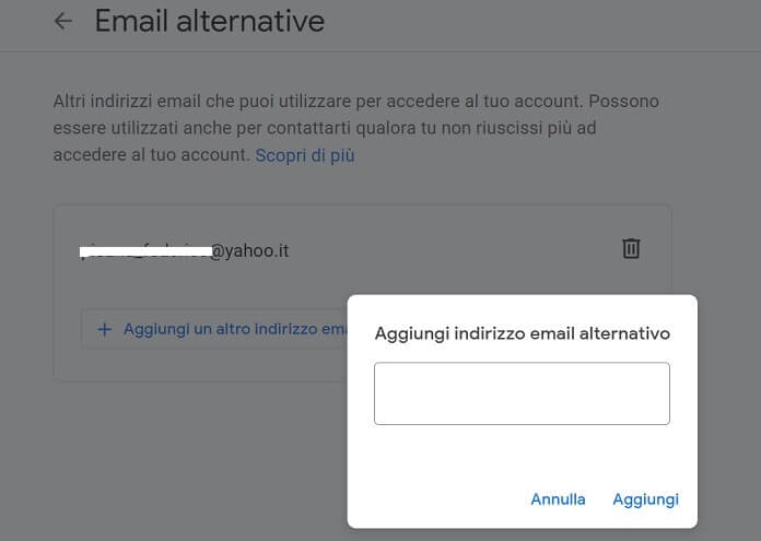 Aggiungere Indirizzo Email Alternativo Gmail