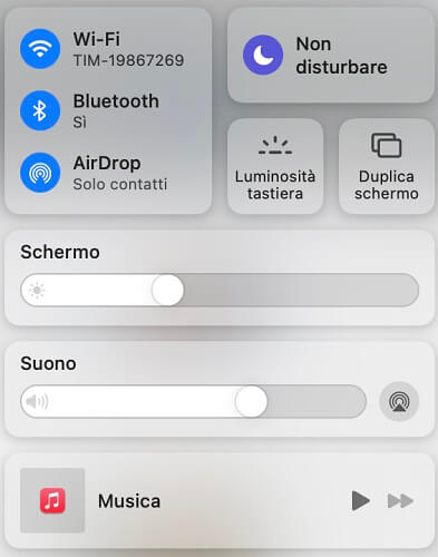 regolare la luminosita Pc Macos