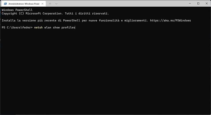 Trovare Password Wifi Su Windows 11 Con Powershell