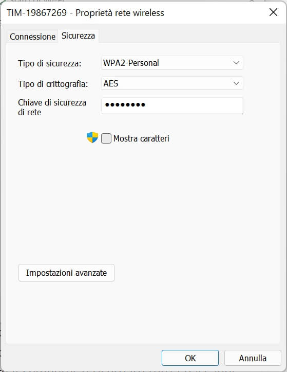 Trovare Password Wifi Windows 11