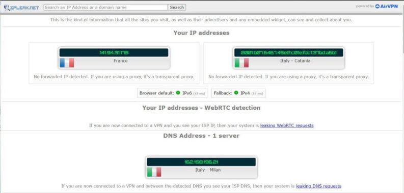 VPN IPv6 Esposto