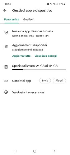 Google Play Store Gestisci App E Dispositivo