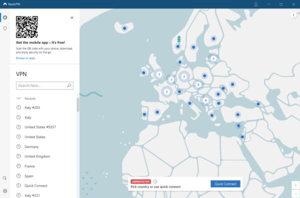 Nordvpn Interfaccia