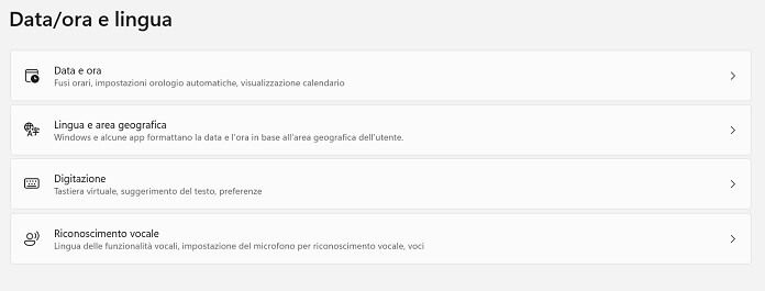 Data Ora E Lingua Windows 11
