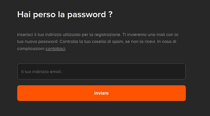 Instant Gaming Recupero Password
