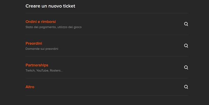 Instant Gaming Ticket Assistenza