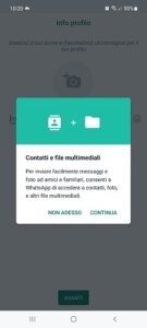 Whatsapp Schermata Info Profilo
