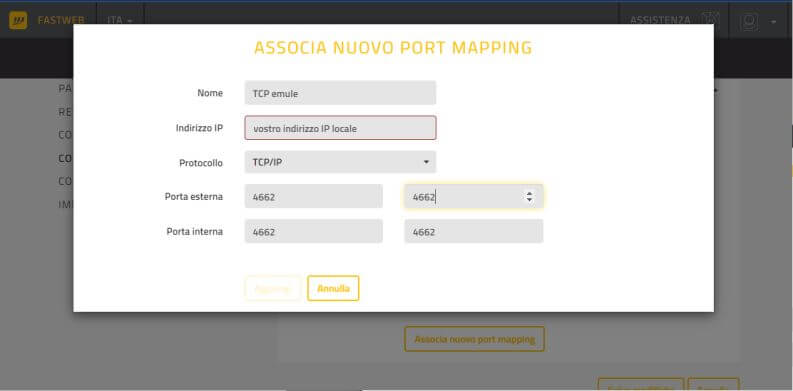 configurazione Router Fastweb