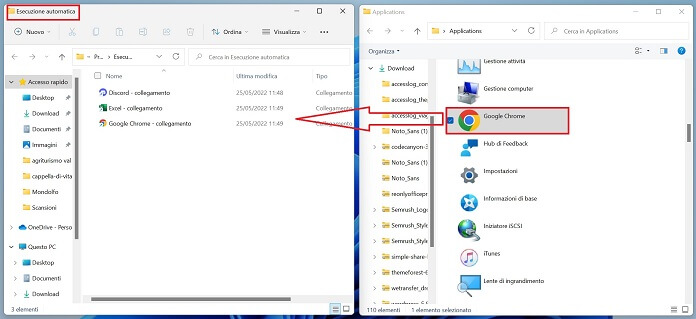 Aggiungere Programmi Cartella Esecuzione Automatica Windows 11