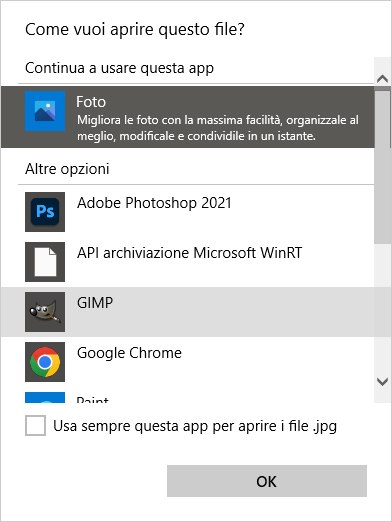 Cambiare Programma Predefinito Windows 11 Apri Con