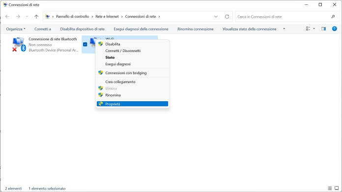 Connessioni Di Rete Proprieta Windows 11