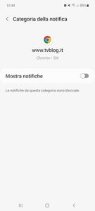 Disattivare Notifiche Chrome Sito Android